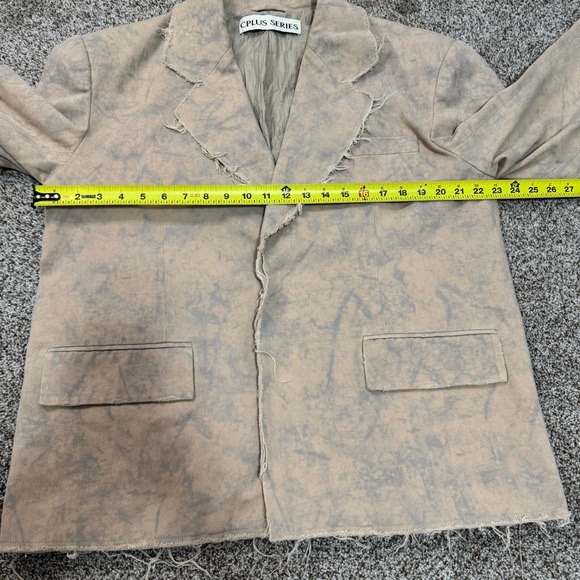 Distressed Beige Blazer - Picture 5 of 8